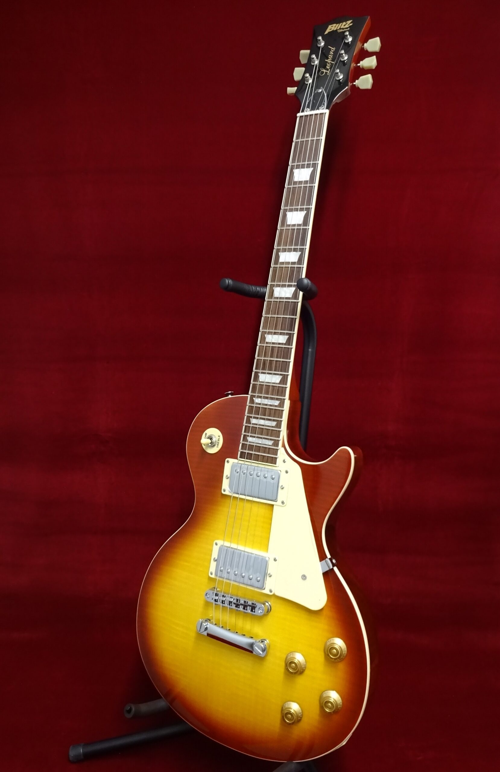 レフトハンド(左用)ギター レスポールタイプ Blitz ブリッツ BLP-450-LH CS エレキギター初心者 98765 Blitz BLP-450 LH (CS) 入門セット付レフトハンド&frasl;左利き用 - 谷口楽器